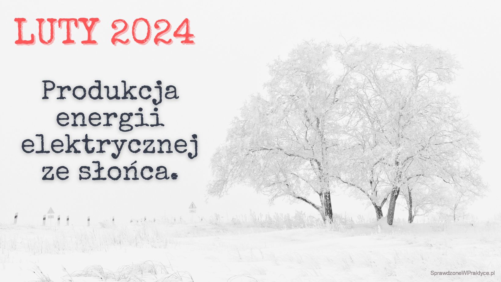 Luty 2024 produkcja energii elektrycznej